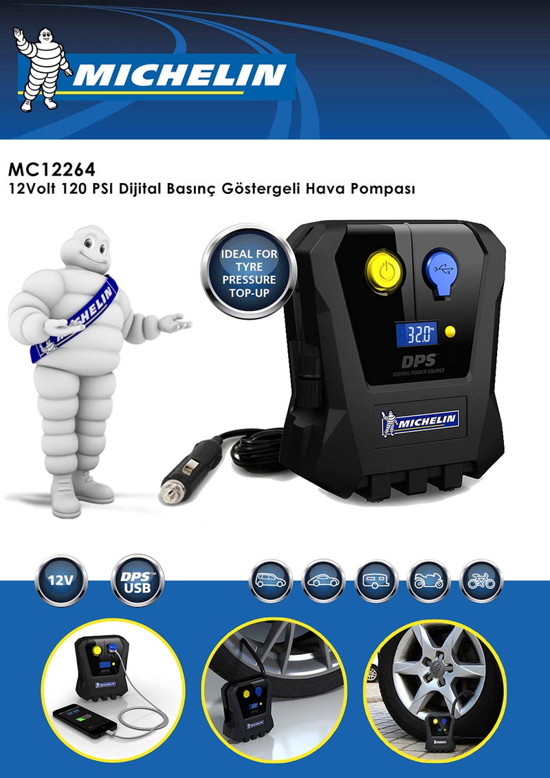 Michelin مضخة هواء ميشلان الصغيرة للسيارات - Image 2